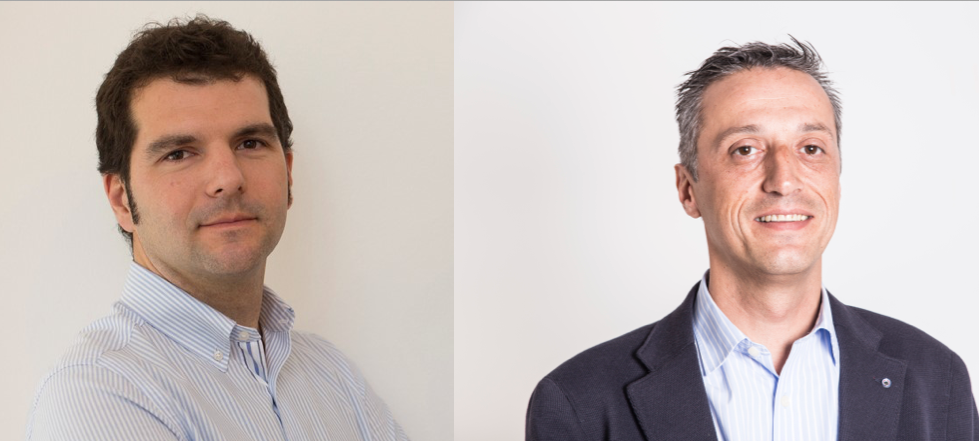 Sergio Fernandez de Tejada, director general de España dcoupon / Scanbuy; y Sergi Cardona, director de Marketing dcoupon.