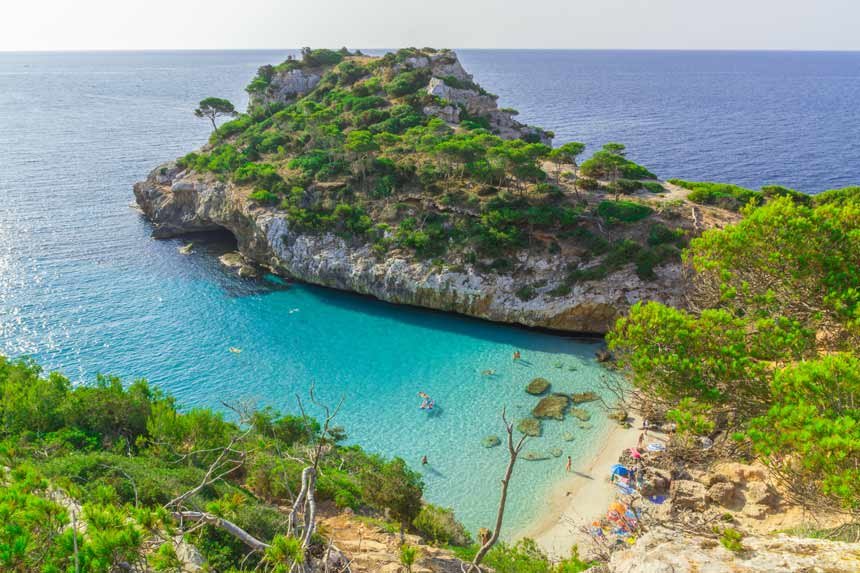 Calo des  moro en Mallorca, Islas Baleares